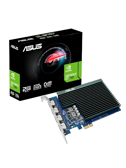 ASUS GeForce GT 730 2GB GDDR5 PCI-E Graphics Card, 64-Bit, 4 HDMI Ports, 384 CUDA Cores, 3-Year Warranty, Supports 4 Simultaneous Displays (GT730-4H-SL-2GD5)-code543