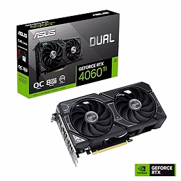 asus dual geforce rtx™ 4060 ti oc edition 8gb gddr6 (pcie 4.0, 8gb gddr6, dlss 3, hdmi 2.1, displayport 1.4a, axial-tech fan design, 0db technology, and more)