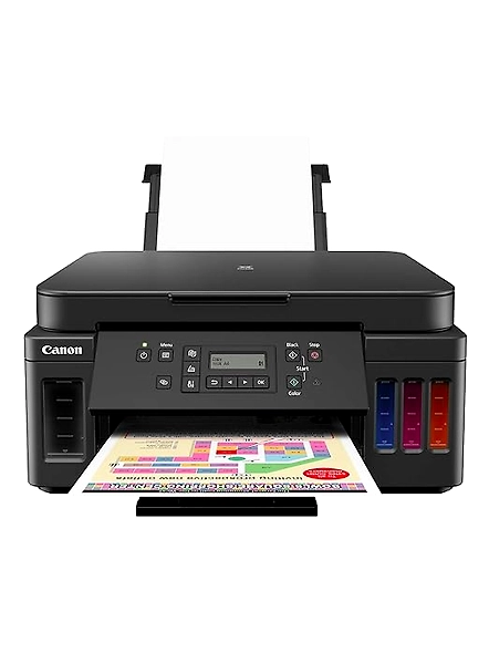 Canon PIXMA MegaTank G6070 All-in-One Wi-Fi Colour Ink Tank Printer | Auto-Duplex Printing | Networking Capabilities | Colour Output | Sleek Black Design-B07TMJ5JPP