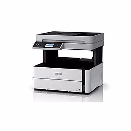epson monochrome m3140 all-in-one duplex inktank printer print,copy,scan fax,adf, black, medium