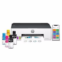 hp smart tank 210 single function wifi colour printer | up to 12,000 black pages & 6,000 colour pages included in the box