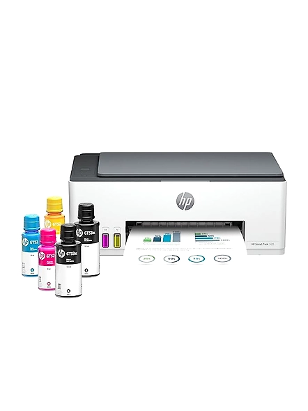 HP Smart Tank 520 All-in-One Colour Printer | Includes 1 Extra Black Ink Bottle | Up to 12,000 Black &amp; 6,000 Colour Prints | 1 Year Extended Warranty with PHA Coverage | Print, Scan &amp; Copy for Office/Home-B0BN215GT7