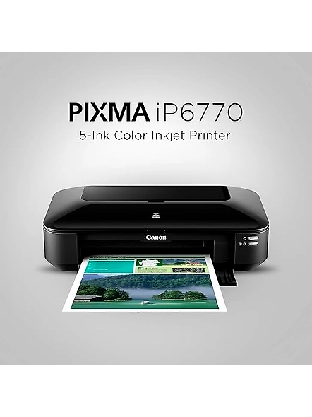 Canon PIXMA IX6770 A3 Single Function Printer | Colour Output | Max Print Speed: 10.4 ppm (Colour), 14.5 ppm (Monochrome) | Weight: 8100 Grams-B00RBIHBZQ
