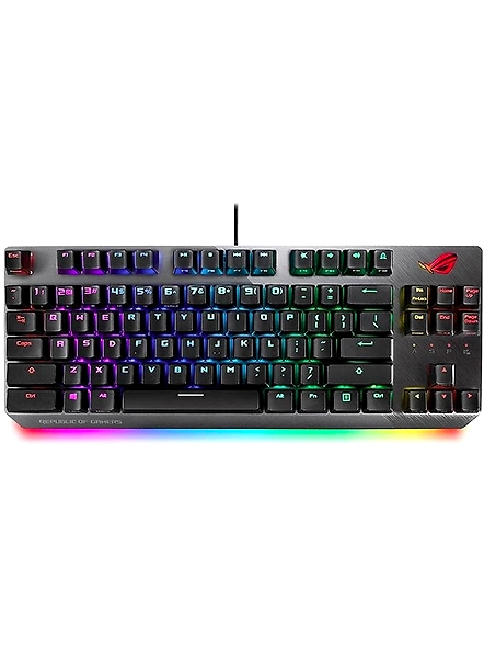 ASUS Rgb Mechanical Gaming Keyboard - Rog Strix Scope Tkl | Cherry Mx Red Switches | 2X Wider Ctrl Key For Fps Precision | Gaming Keyboard For Pc, USB-B08412SYP9