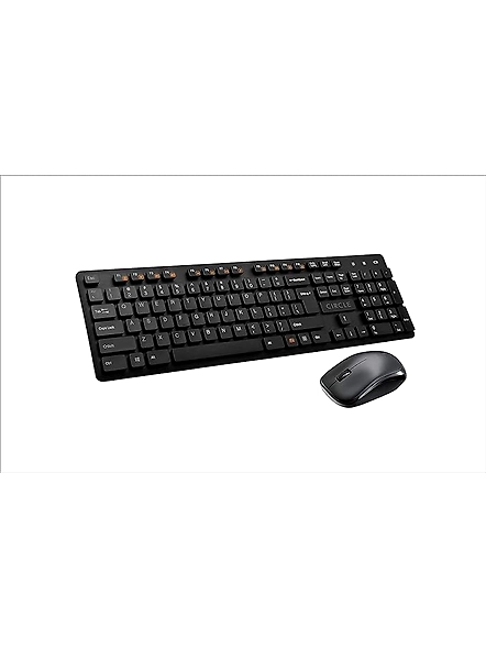 Circle ROVER A7 Wireless Combo Keyboard &amp; Mouse Set Deskset / Unique Slim Design / Spill Resistance / UV Prined Keycaps / 12 Multimedia Hotkeys, Fn+(F1 to F12) / Easy to Clean - White-B01L79R4EC
