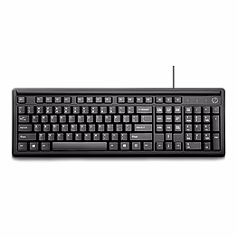 hp 100 wired keyboard with usb compatibility,numeric keypad, full range of 109 key(including 12 function keys and 3 hotkeys),adjustable height and contoured design.3-years warranty (2un30aa)