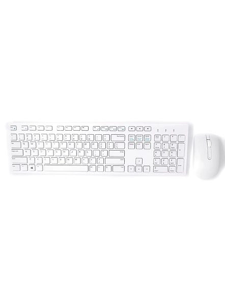 Dell KM636 Wireless Keyboard and Mouse, White-B01JERJLPY
