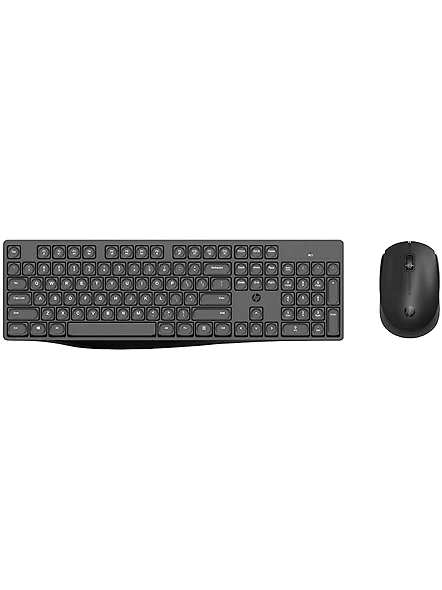 HP CS10 Wireless Keyboard and Mouse Combo with 2.4 GHz Connection, Ergonomic Design, Energy-Saving Features, Plug and Play, Intelligent Dormancy, Drop Key Caps, and 1600 dpi (Black, 7YA13PA).-B0847MTPWQ