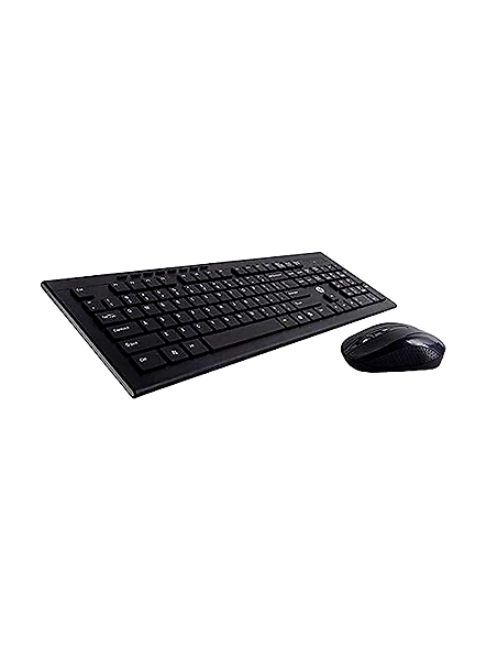 HP USB Wireless Spill-Resistant Keyboard and Mouse Set with 10m Range, 2.4G Wireless Technology, and 3-Year Warranty (4SC12PA, Black).-B07V82W5CN