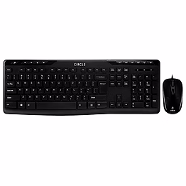 circle c-50 slim multimedia keyboard combo (usb) with 3 year warranty