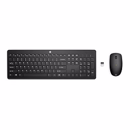 hp 230 black chicklet wireless usb keyboard and mouse set with 2.4ghz wireless connection and 12 function keys/ 16 months battery life/ 1600 dpi/black (18h24aa)