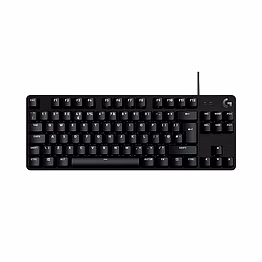 logitech g413 tkl se wired mechanical gaming keyboard in black, featuring a compact design, backlit keys with tactile mechanical switches, anti-ghosting, and compatibility with windows and macos.
