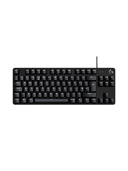 Logitech G413 TKL SE Wired Mechanical Gaming Keyboard in Black, featuring a compact design, backlit keys with tactile mechanical switches, anti-ghosting, and compatibility with Windows and macOS.-B0B2RCQ3ZX