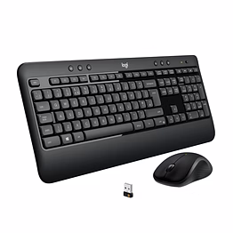logitech mk540 wireless keyboard & mouse combo - black