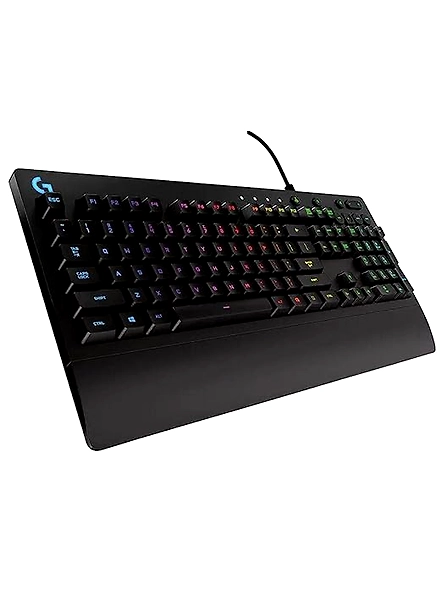 Logitech G213 Prodigy USB Gaming Keyboard with LIGHTSYNC RGB Backlit Keys, Spill-Resistant Design, Customizable Keys, and Dedicated Multimedia Controls - Black-code634
