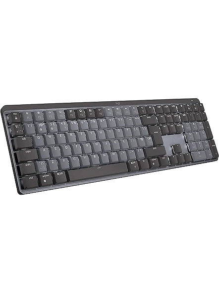 Logitech Mx Mechanical Wireless Illuminated Performance Keyboard, Linear Switches, Backlit Keys, Bluetooth, USB-C, Macos, Windows, Linux, iOS, Android, Metal-code664