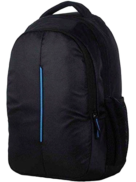 Touristiano Polyester Casual Laptop Backpack for Men with Adjustable Strap, Expandable, 2 Compartments, Black, 15.6&quot;-code682