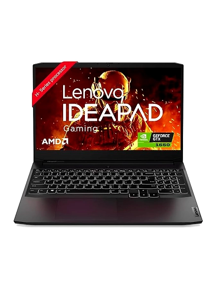 Lenovo IdeaPad Gaming 3 AMD Ryzen 5 5600H 15.6&quot; (39.62cm) FHD IPS 120Hz Gaming Laptop (8GB/512GB SSD/Win 11/NVIDIA GTX 1650 4GB/Alexa/3 Month Game Pass/Shadow Black/2.25Kg), 82K201YAIN-B0B7VGDQHS