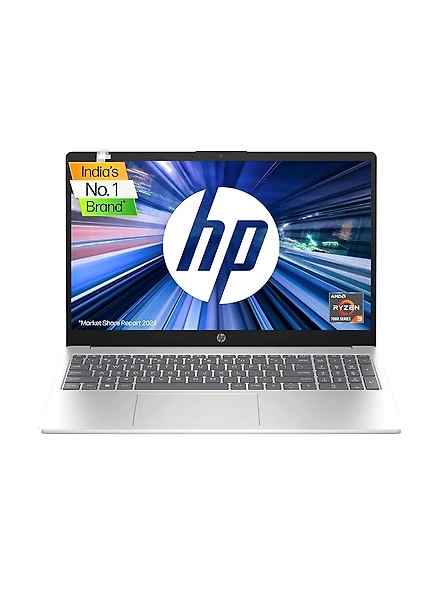 HP Laptop 15, AMD Ryzen 3 7320U, 15.6-inch (39.6 cm), FHD, 8GB LPDDR5, 512GB SSD, AMD Radeon Graphics, FHD Camera w/Privacy Shutter, Backlit KB (Win 11, MSO 2021, Silver, 1.59 kg), fc0026AU-B0C3RCR4K7