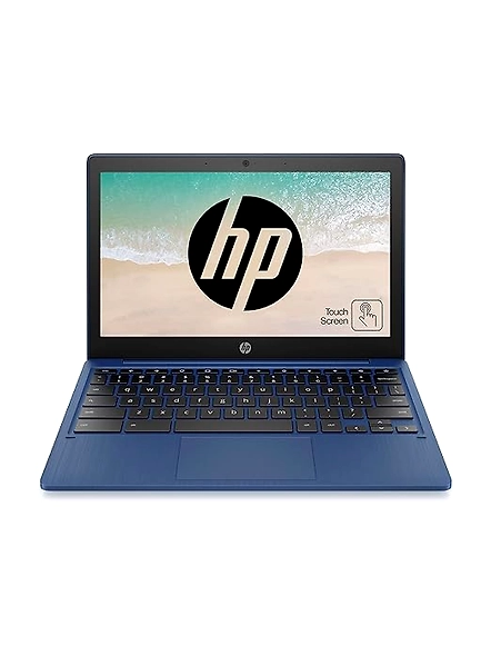 HP Chromebook 11a, MediaTek MT8183 Processor 11.6 inch(29.5 cm) Thin and Light Touchscreen Laptop (4 GB RAM/64 GB eMMC/Chrome OS/Fast Charge/Google Assistant/Indigo Blue/1.07Kg), na0002MU, 1.07Kg-B08WPNPTDD