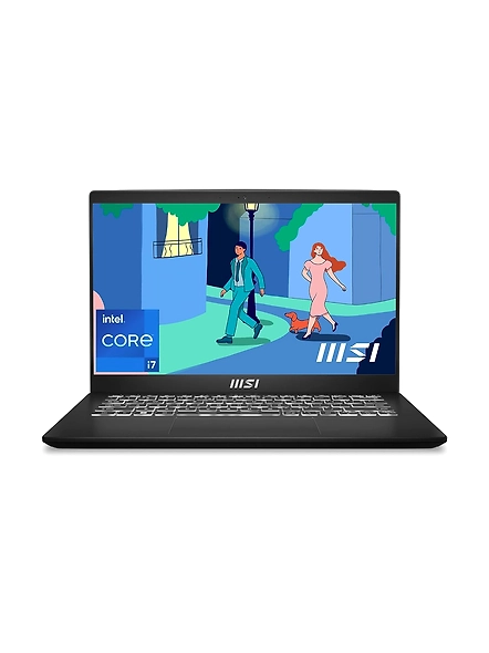 MSI Modern  C12M-459IN - 14&quot; Laptop - Intel i7-1255U, 16GB RAM, 512GB SSD, Win 11, Intel Iris Xe Graphics, Black, 1.4Kg-B09YCX5F52
