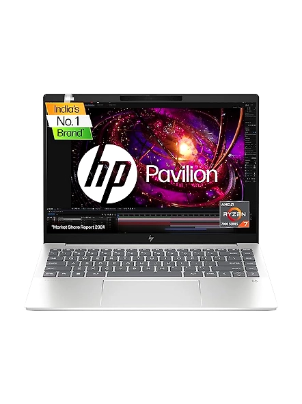 HP Pavilion Plus Laptop, AMD RYZEN AI Powered 7-7840U, 14-inch OLED 2.8K UWVA Display, 16GB RAM, 1TB SSD, Radeon 780M Graphics, B&amp;O Audio, Backlit Keyboard, Windows 11, XBOX Game Pass, Silver, 1.44kg (14-ey0789AU)-code870