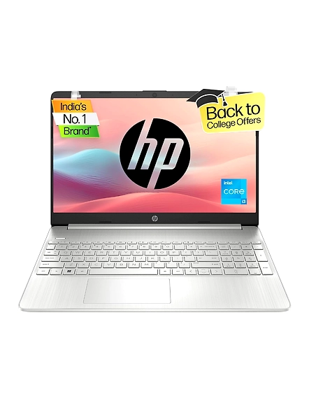 HP Laptop 15, 12th Gen Intel Core i3-1215U, 15.6&quot; FHD Anti-Glare, 8GB DDR4, 512GB SSD, Windows 11, MS Office, Dual Speakers, 1.69 kg, Natural Silver (15s-fq5326TU)-code875
