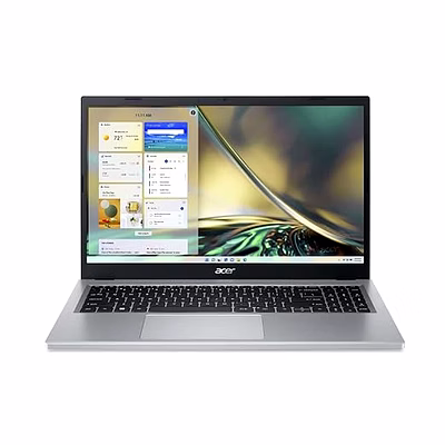 acer aspire 3 15" | intel core i3 n305 | 8gb ram | 512gb ssd | windows 11 home | ms office | pure silver | a315-510p | 15.6" (39.62 cm) full hd display laptop|
