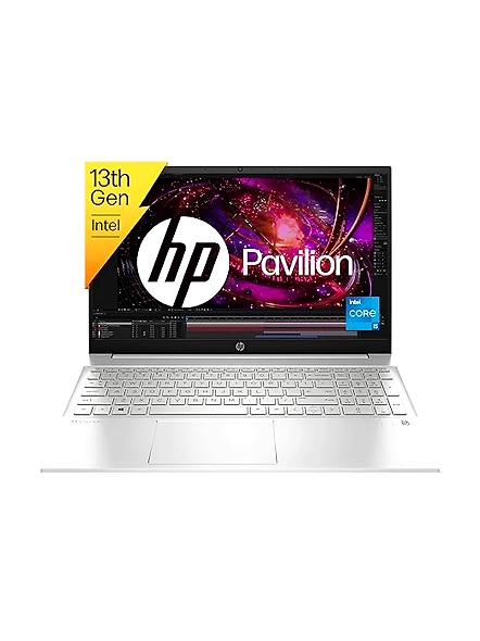 HP Pavilion 15, 13th Gen Intel Core i5-1340P, 15.6-inch (39.6 cm), FHD, 16GB DDR4, 512GB SSD, Intel Iris Xᵉ graphics, FPR, Backlit KB, Audio by B&amp;O (Win 11, MSO 2021, Silver, 1.74 kg), eg3026TU-code909