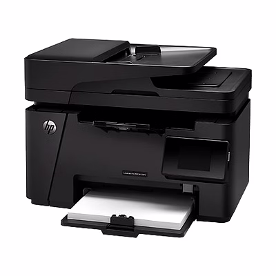 hp laserjet pro mfp m128fw monochrome laser printer | wireless | print, copy, scan, fax | 35-sheet adf | ethernet | hi-speed usb 2.0 | up to 21 ppm | 150-sheet input tray | 100-sheet output tray | black and white | model cz186a