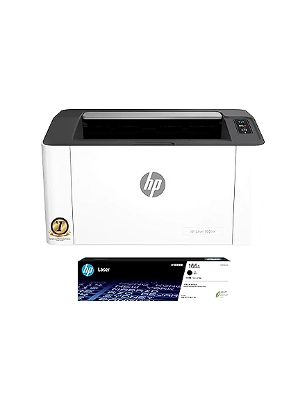 HP Laser 1008w Wireless Black and White Printer | Single Function | Hi-Speed USB 2.0 | 21 ppm | 150-Sheet Input | 1-Year Warranty | Black and White, 714Z9A-code938