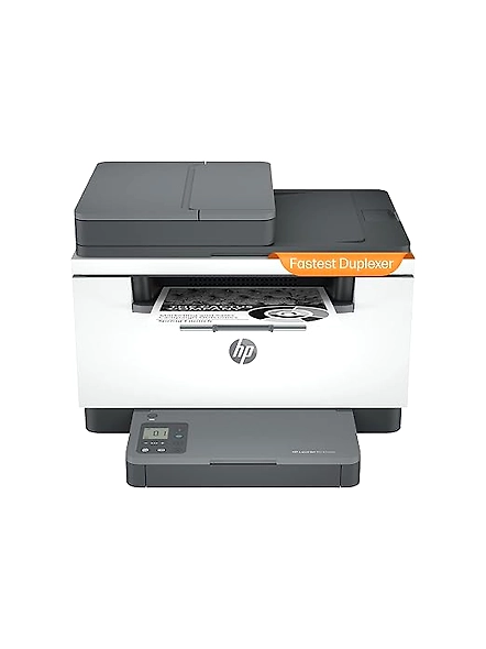 HP LaserJet MFP M233sdw Printer | Print, Copy, Scan with ADF | Fastest Two-Sided Printing | Lightning Print Speed of 30 ppm (Letter) / 29 ppm (A4) | Ethernet | Self-Reset Dual Band WiFi | Gray and White-B0B2FDJ81B