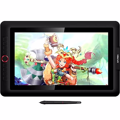 xp-pen drawing monitor artist 15.6 pro pen display tilt supported 15.6 inch drawing display with 8192 levels pen pressure, 8 customizable shortcuts key and 1 dial