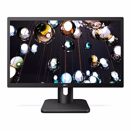 aoc 22e1q 21.5 inch lcd monitor with led backlight and vga/display/hdmi port, black