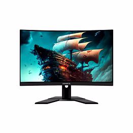 gigabyte g27fc a: 27-inch, 165hz, full hd (1920 x 1080) curved gaming lcd monitor with va 1500r display, 1ms (mprt) response time, 91% dci-p3, 127% srgb, black