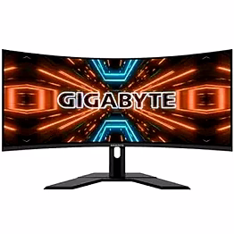 gigabyte g34wqc a 34" 144hz ultra-wide curved gaming led monitor, 3440 x 1440 va 1500r display, 1ms (mprt) response time, 90% dci-p3, vesa display hdr400, freesync premium, (g34wqc a), black