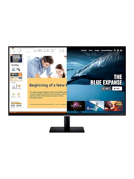Samsung Ls27Am500Nwxxl 27 Inch (68.58 Cm) Led 1920 X 1080 Pixels M5 Smart Monitor with Netflix, YouTube, Prime Video and Apple Tv Streaming (Black)-B08XB1F1RD