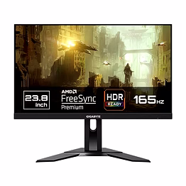 gigabyte g24f 2 23.8 inch (60.452 cm), 165hz (180hz oc) gaming led monitor with 1920 x 1080 pixels ss ips display, 1ms (mprt) response time, 95% dci-p3/125% srgb, hdr ready, freesync premium (black)