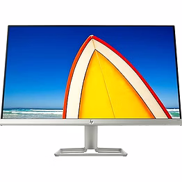 hp 24 inch (61.0 cm) ultra-slim led backlit gaming monitor - full hd, 75 hz refresh rate, amd free sync,anti-glare, ips panel with vga and hdmi ports 24f display - 3al28aa (silver)