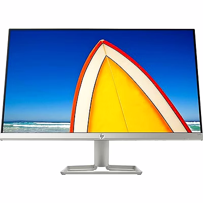 hp 24 inch (61.0 cm) ultra-slim led backlit gaming monitor - full hd, 75 hz refresh rate, amd free sync,anti-glare, ips panel with vga and hdmi ports 24f display - 3al28aa (silver)