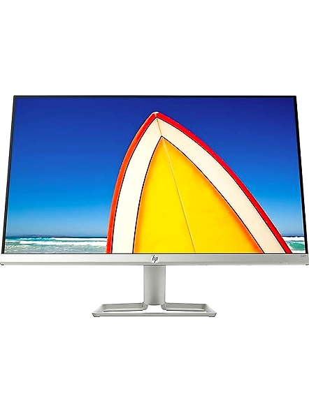 HP 24 inch (61.0 cm) Ultra-Slim LED Backlit Gaming Monitor - Full HD, 75 Hz Refresh Rate, AMD Free Sync,Anti-Glare, IPS Panel with VGA and HDMI Ports 24F Display - 3AL28AA (Silver)-B07DT3SSMT