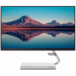lenovo q-series 24 inch (60.5cm) 1920x1080 pixels fhd ips monitor | height adjustment, 2x3w speakers, 75hz, amd freesync, hdmi, dp, smart display customization, raven black