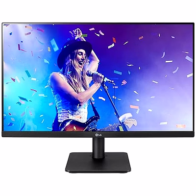 lg electronics 24mp400 24 inches (60 cm) lcd 1920 x 1080 pixels ips monitor - full hd, with vga, hdmi, audio out ports, amd freesync, 75 hz (black)