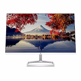 hp m24fwa 23.8" (60.4 cm) full hd ips monitor, 1920 x 1080 pixels, 75hz, amd freesync, 1x vga, 1x hdmi 1.4 ports, 300 nits, in-built speakers, led 3-sided micro-edge, silver (34y23aa)