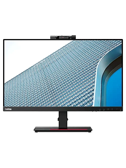 ThinkVision T24v-20 23.8&quot; VoIP Monitor, IPS Panel, HDMI DP VGA Inputs, TUV Certified Eye Comfort, Built-in Speaker &amp; Camera - Raven Black (61FCMAR6WW)-code1031