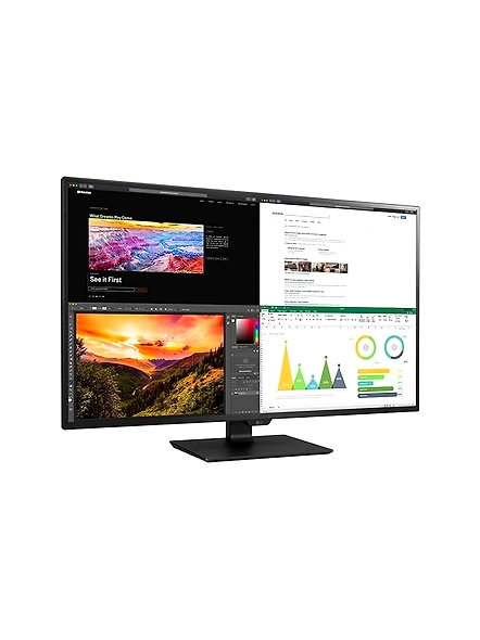 LG 43UN700 43 Inch (107.95 cm) IPS Display with USB Type-C and HDR10, 4 HDMI inputs, 3840 x 2160 pixel Monitor (Black)-code1032