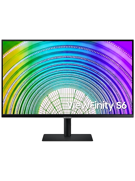Samsung 32-inch(80cm) QHD LED Monitor, Type-C, LAN Port, Bezel Less, 1 Billion Colors, HDR10, HAS, Intelligent Eye Care, AMD FreeSync, FSC-Certified, Energy Saving (LS32A600UUWXXL, Black)