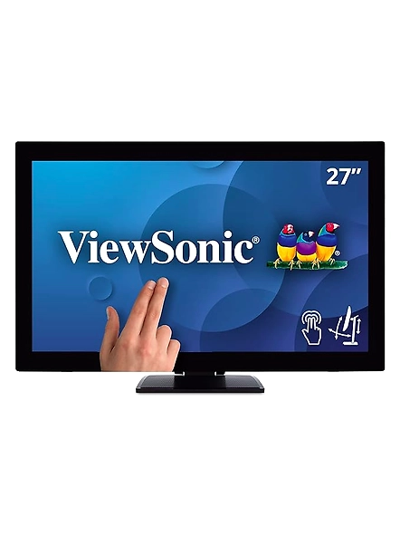 ViewSonic TD2760 27&quot; FHD 10-Point Capacitive Touch Monitor | Built-in Speakers, HDMI, DP, RS232, USB 3.2 | Ergonomic Tilt, Raise, Lay Flat | Energy Star &amp; EPEAT Certified-code1051