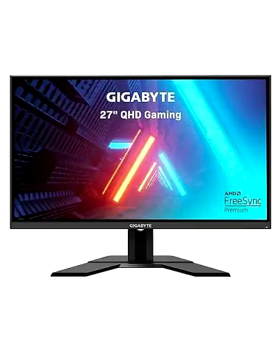 GIGABYTE G27Q 27&quot; 144Hz 1440P Gaming Monitor, 2560 x 1440 IPS Display, 1ms (MPRT) Response Time, 92% DCI-P3, VESA Display HDR400, FreeSync Premium, 1x Display Port, Black (G27Q-SA)-code1061