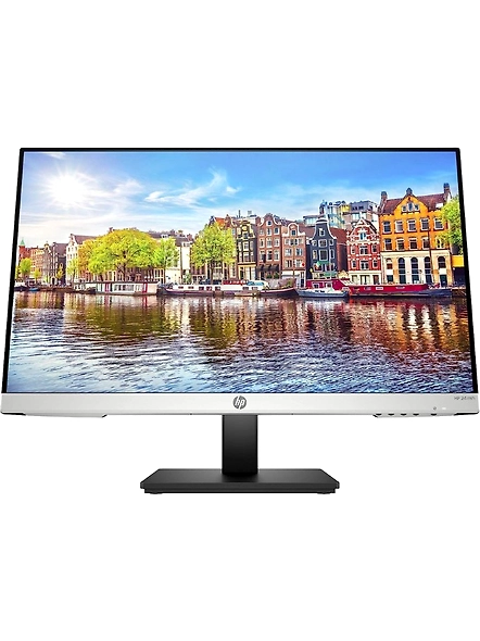 HP 24mh 23.8&quot; FHD LED Monitor (1920 x 1080), 60Hz, Adjustable Stand, Integrated Dual Speakers (2W), VESA Mount, Anti-Glare, 1 DisplayPort 1.2, Silver-code1073